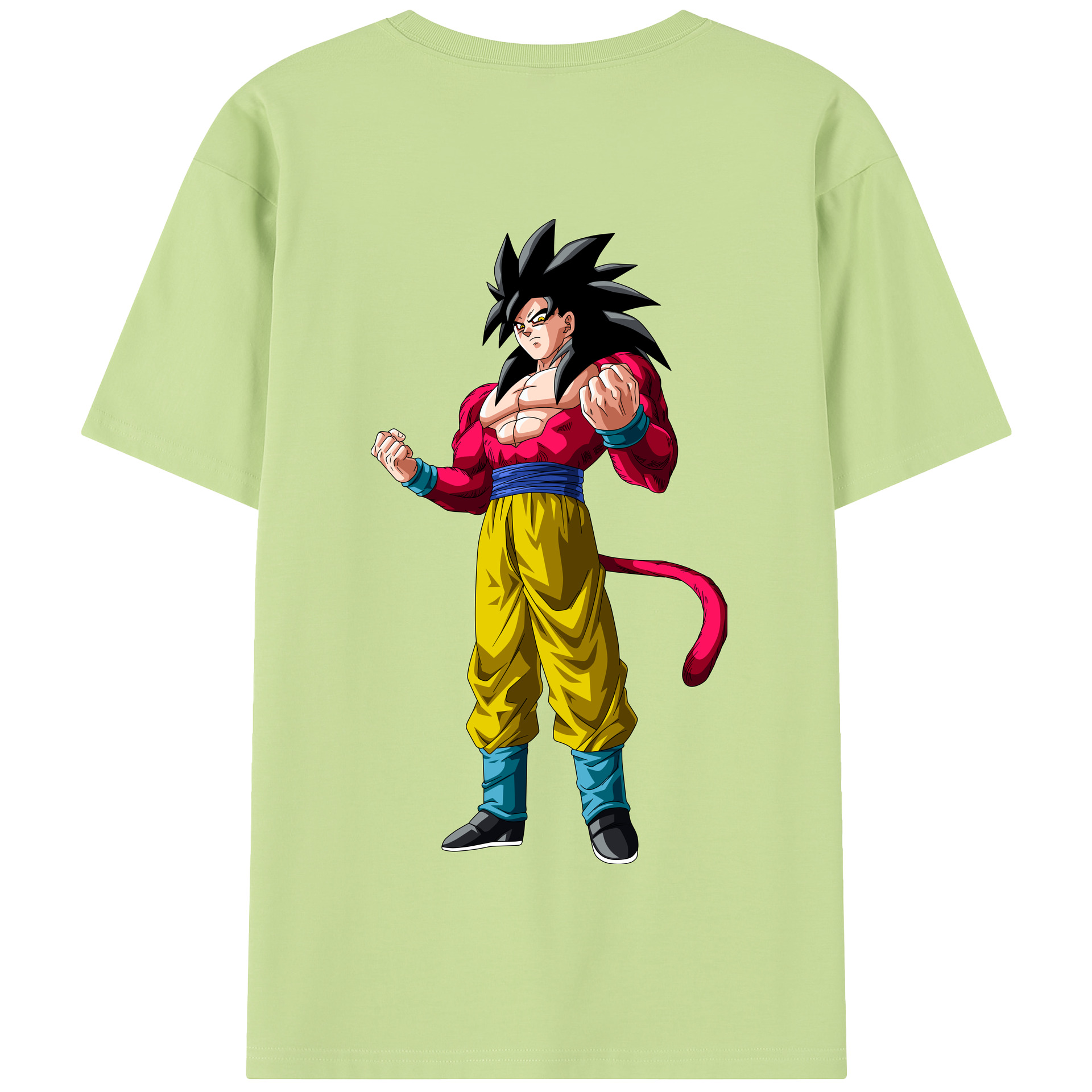 （画像用） ドラゴンボール 孫悟空（そん ごくう）Son Goku カカロット DRAGON BALL Kakarotto 綿100％半袖Tシャツ（背面プリント）